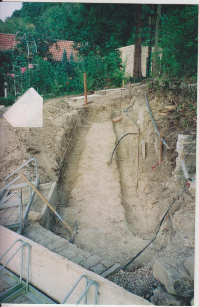 Der Aufgang der Terrasse des Vereinsheim wurde von den Mitgliedern des Vereins umgebaut.